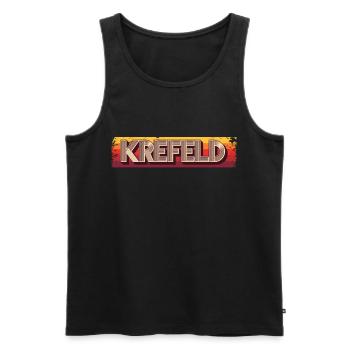 Krefelderin Krefelder Krefeld - Männer Premium Bio Tank Top - Schwarz - Vorne - AI Model Male 178 light (178cm)