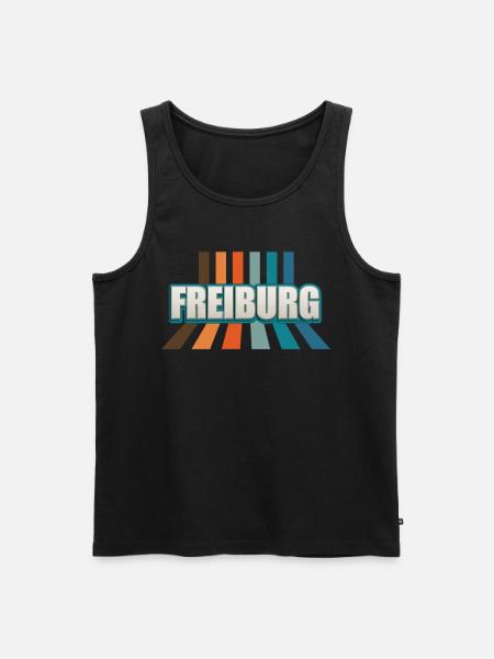 Freiburgerin Freiburger Freiburg - Men's Premium Organic Tank Top - black