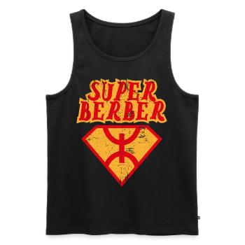 Super Berber - Berbère - Männer Premium Bio Tank Top - Schwarz - Vorne - AI Model Male 178 light (178cm)