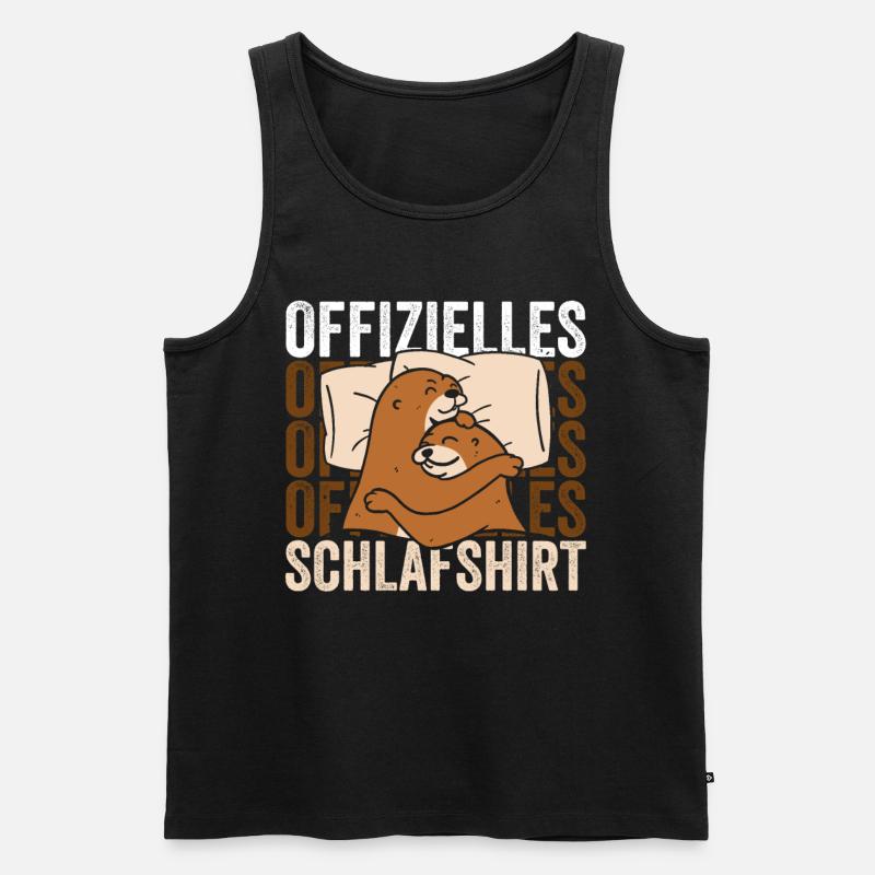 Offizielles Schlafshirt - Männer Premium Bio Tank Top - Schwarz