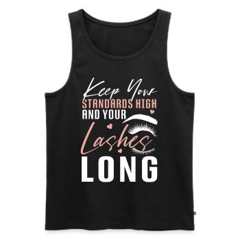 Esthetician Skincare Beautician - Männer Premium Bio Tank Top - Schwarz - Vorne - Michal (187cm)