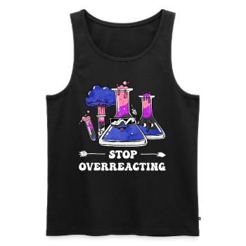 Gender Fluid Pride Flag Professeur de chimie - Débardeur bio Premium Homme - noir - Devant - Michal (187cm)