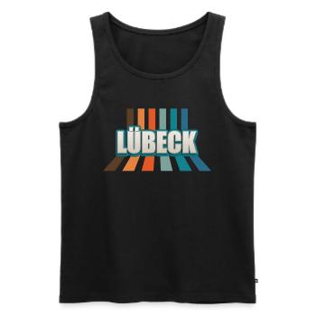 Lübeckerin Lübecker Lübeck - Débardeur bio Premium Homme - noir - Devant - Michal (187cm)