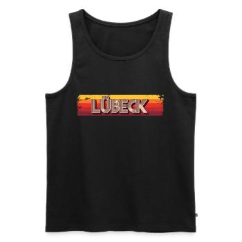 Lübeckerin Lübecker Lübeck - Débardeur bio Premium Homme - noir - Devant - Michal (187cm)