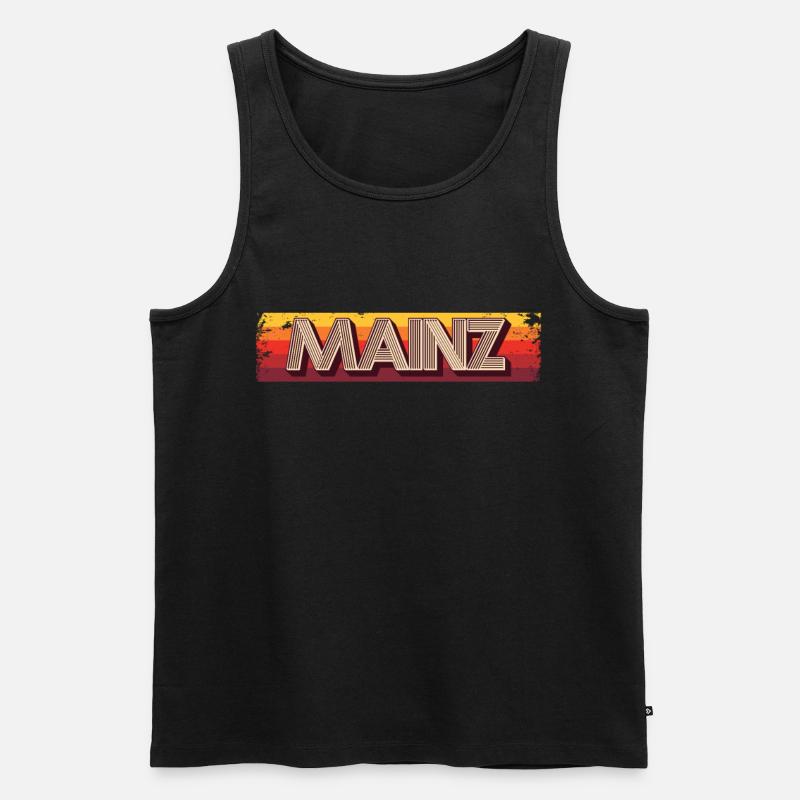 Mainzerin Mainzer Mainz - Männer Premium Bio Tank Top - Schwarz