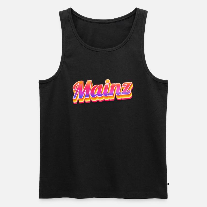 Mainzerin Mainzer Mainz - Männer Premium Bio Tank Top - Schwarz