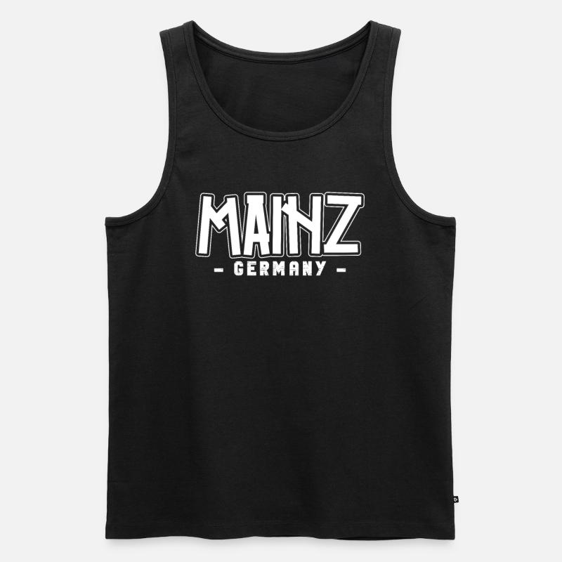 Mainzerin Mainzer Mainz - Männer Premium Bio Tank Top - Schwarz