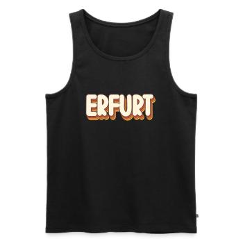 Erfurterin Erfurter Erfurt - Männer Premium Bio Tank Top - Schwarz - Vorne - AI Model Male 178 light (178cm)