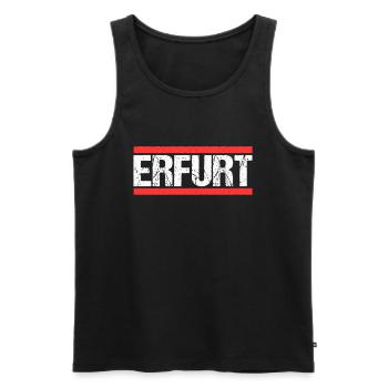Erfurterin Erfurter Erfurt - Männer Premium Bio Tank Top - Schwarz - Vorne - AI Model Male 178 light (178cm)