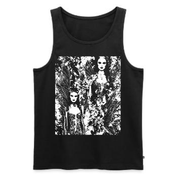 Fairycore Aesthetics Skeleton Fairy Goth Grunge G - Men's Premium Organic Tank Top - black - Front - Michal (187cm)