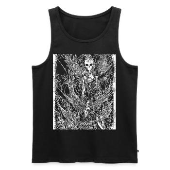 Fairycore Ästhetik Grunge Skelett Fee Goth G - Männer Premium Bio Tank Top - Schwarz - Vorne - Michal (187cm)