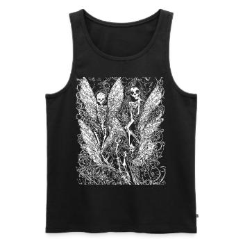 Fairycore Aesthetics Skeleton Fairy Goth Grunge G - Men's Premium Organic Tank Top - black - Front - AI Model Male 178 light (178cm)