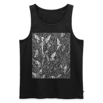 Fairycore Ästhetik Skelett Fee Goth Gothic G - Männer Premium Bio Tank Top - Schwarz - Vorne - AI Model Male 178 light (178cm)