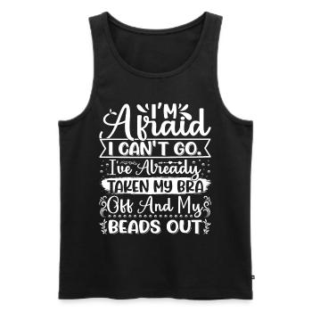 Beading Designs for Beader - Men's Premium Organic Tank Top - black - Front - AI Model Male 178 light (178cm)