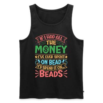 Beading Designs for Beader. - Men's Premium Organic Tank Top - black - Front - Michal (187cm)