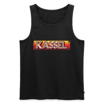 Kasselerin Kasseler Kassel - Débardeur bio Premium Homme - noir - Devant - AI Model Male 178 light (178cm)