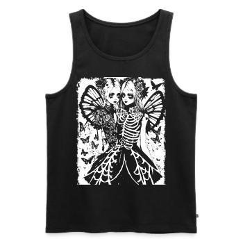 Fairycore Aesthetics Skeleton Fairy Goth Grunge G - Men's Premium Organic Tank Top - black - Front - AI Model Male 178 light (178cm)