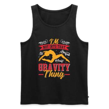 Apparatus Gymnast funny Workout - Men's Premium Organic Tank Top - black - Front - AI Model Male 178 light (178cm)