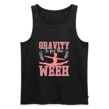 Apparatus Gymnast funny Workout - Men's Premium Organic Tank Top - black - Front - AI Model Male 178 light (178cm)
