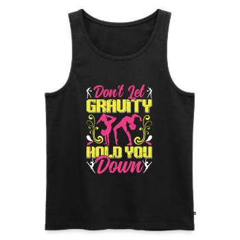 Apparatus Gymnast funny Workout - Men's Premium Organic Tank Top - black - Front - AI Model Male 178 light (178cm)