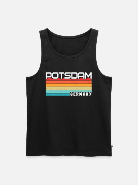 Potsdamer, Potsdamer Potsdam - Men's Premium Organic Tank Top - black