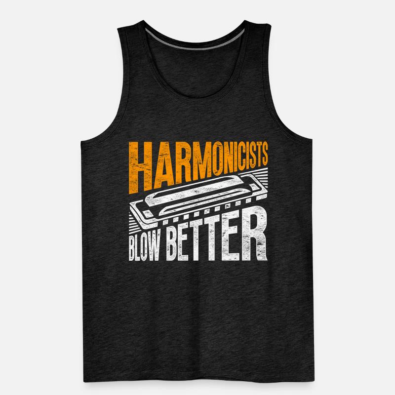 Harmonica harmonica player Men's Premium Organic Tank Top