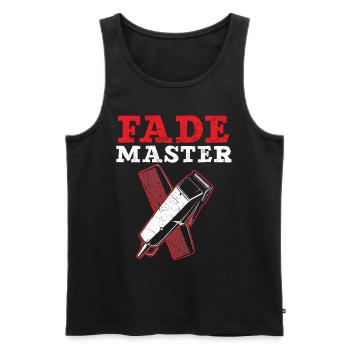 Fade Master Barbershop Hair Clipper Barber - Men's Premium Organic Tank Top - black - Front - Michal (187cm)