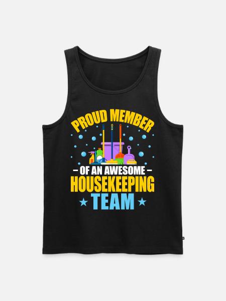 Awesome Housekeeping Team - Men's Premium Organic Tank Top - black
