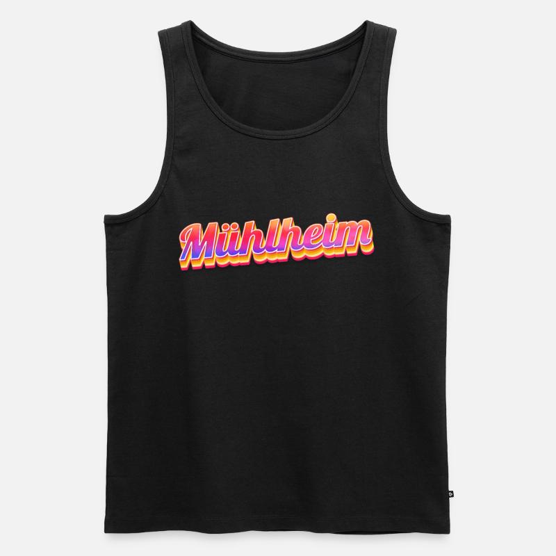 Mühlheimerin Mühlheimer Mühlheim - Männer Premium Bio Tank Top - Schwarz