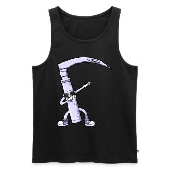 Anästhesist Anästhesiologie Tupfen - Männer Premium Bio Tank Top - Schwarz - Vorne - Michal (187cm)