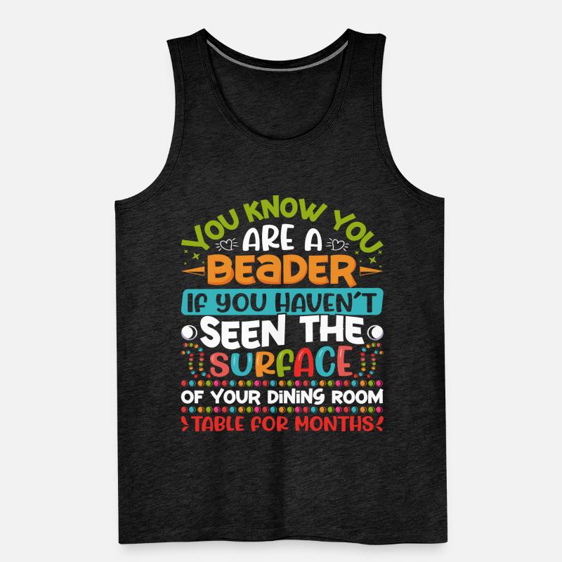 Beading Designs for Beader Men's Premium Organic Tank Top