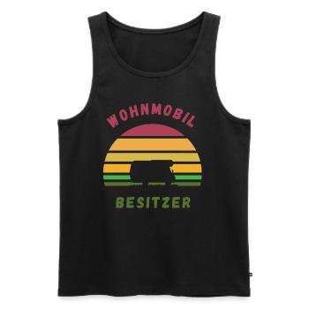 Wohnmobil Wohnmobilbesitzer Camping Camper Idee - Männer Premium Bio Tank Top - Schwarz - Vorne - Michal (187cm)