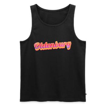 Oldenburgerin Oldenburger Oldenburg - Männer Premium Bio Tank Top - Schwarz - Vorne - AI Model Male 178 light (178cm)