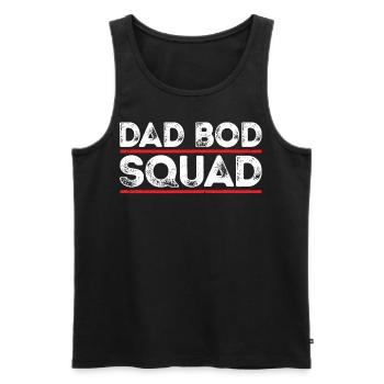Escouade Papa Bod - Débardeur bio Premium Homme - noir - Devant - Michal (187cm)