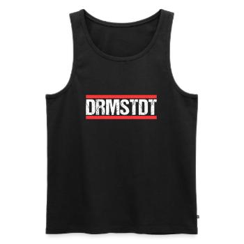 Darmstädterin Darmstädter Darmstadt - Männer Premium Bio Tank Top - Schwarz - Vorne - Michal (187cm)