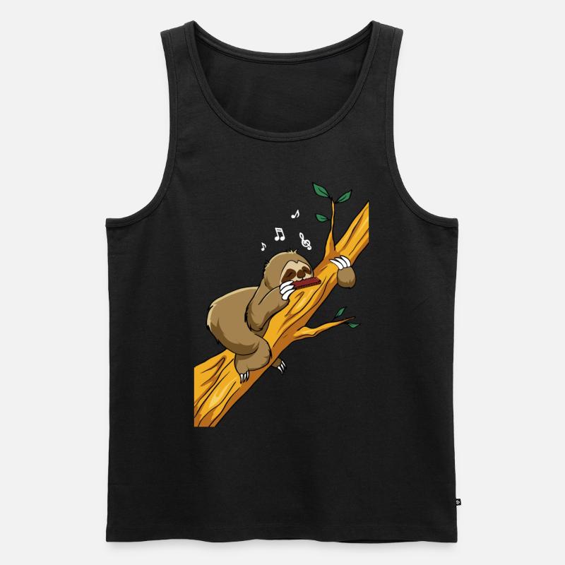 Harmonica Harmonica Player Harmonica-F - Men's Premium Organic Tank Top - black