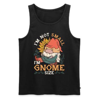 Gartenzwerg Gartenzwerge Ich Bin Nicht Klein - Männer Premium Bio Tank Top - Schwarz - Vorne - AI Model Male 178 light (178cm)