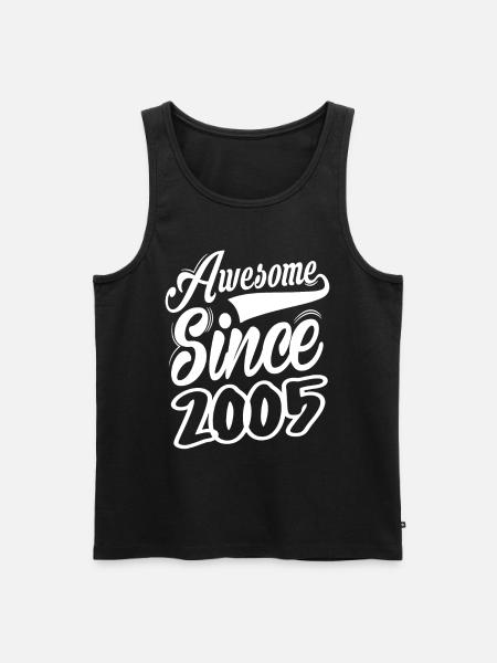 Awesome Since 2005 - Men's Premium Organic Tank Top - black