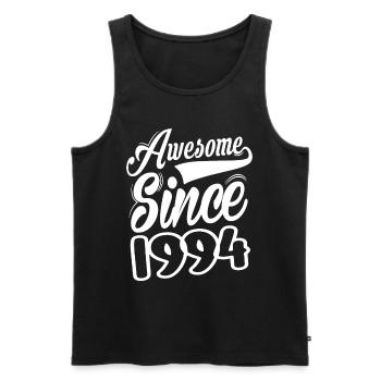 Awesome Since 1994 - Men's Premium Organic Tank Top - black - Front - AI Model Male 178 light (178cm)