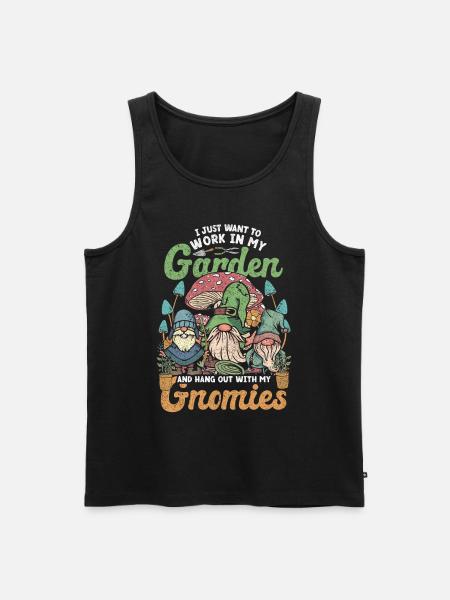 Gartenzwerg Gartenzwerge - Männer Premium Bio Tank Top - Schwarz