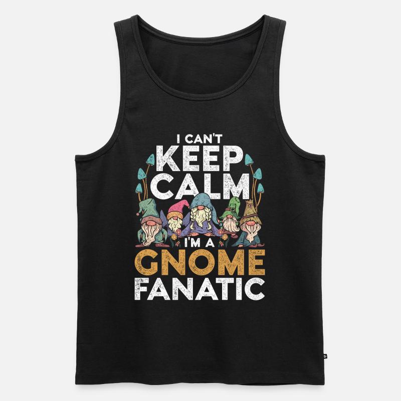 Gartenzwergsammler Gartenzwerg Gartenzwerge - Männer Premium Bio Tank Top - Schwarz
