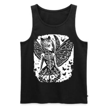Fairycore Aesthetics Grunge Skeleton Fairy Goth G - Men's Premium Organic Tank Top - black - Front - Michal (187cm)