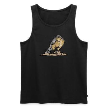 Sparrowhawk Bird I Bird of Prey Motif for Ornithologists - Men's Premium Organic Tank Top - black - Front - AI Model Male 178 light (178cm)