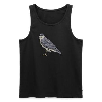 Sperber Vogel I Greifvogel Motiv für Ornithologen - Männer Premium Bio Tank Top - Schwarz - Vorne - AI Model Male 178 light (178cm)