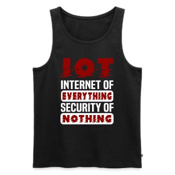 Internet Of Things IOT Programmierer Admin IT - Männer Premium Bio Tank Top - Schwarz - Vorne - Michal (187cm)