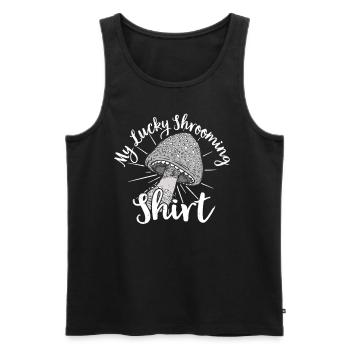 Pilzsammler Pilz Pilzjäger Pilzliebhaber Pilzfarm - Männer Premium Bio Tank Top - Schwarz - Vorne - Michal (187cm)