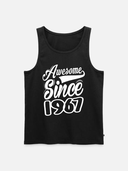 Awesome Since 1967 - Men's Premium Organic Tank Top - black