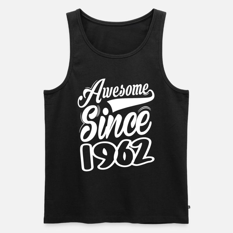 Awesome Since 1962 - Männer Premium Bio Tank Top - Schwarz