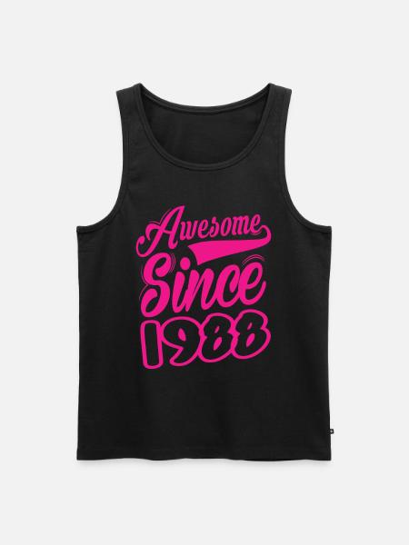 Awesome Since 1988 - Men's Premium Organic Tank Top - black