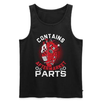 Heart surgery for convalescent heart transplant - Men's Premium Organic Tank Top - black - Front - Michal (187cm)